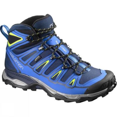 Salomon X Ultra Mid 2 GTX - Férfi Bakancs - Kék (Magyarország ACM497120)